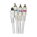 Satin Ivory 6 ft Optical Digital Audio Cable TOSLINK to RCA U8090