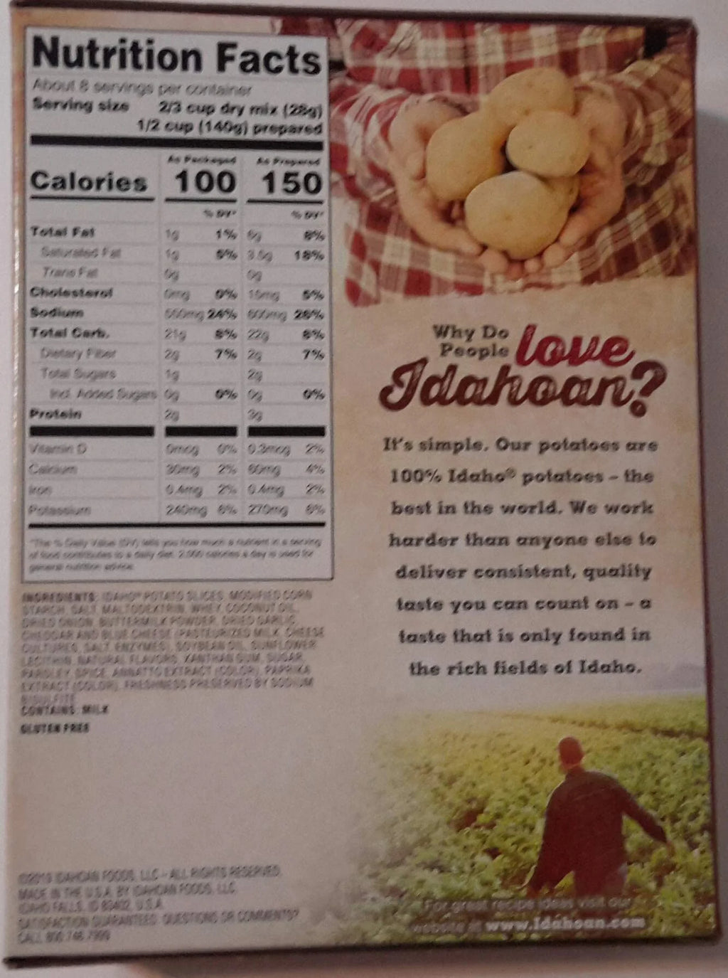 Au Gratin Casserole Family Size Pack of 12 K4350