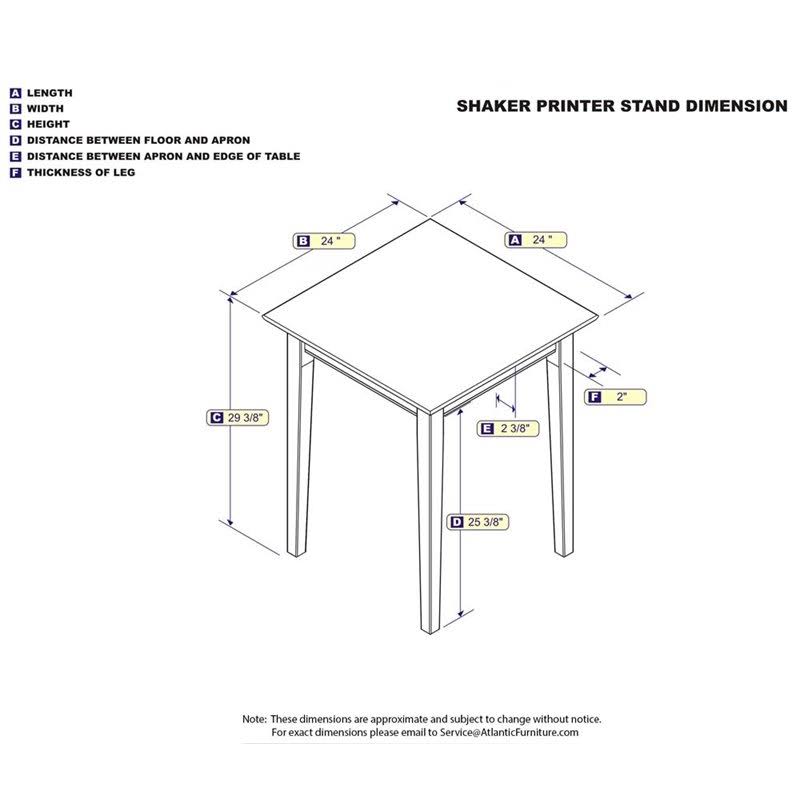 Printer Stand in Walnut H794952