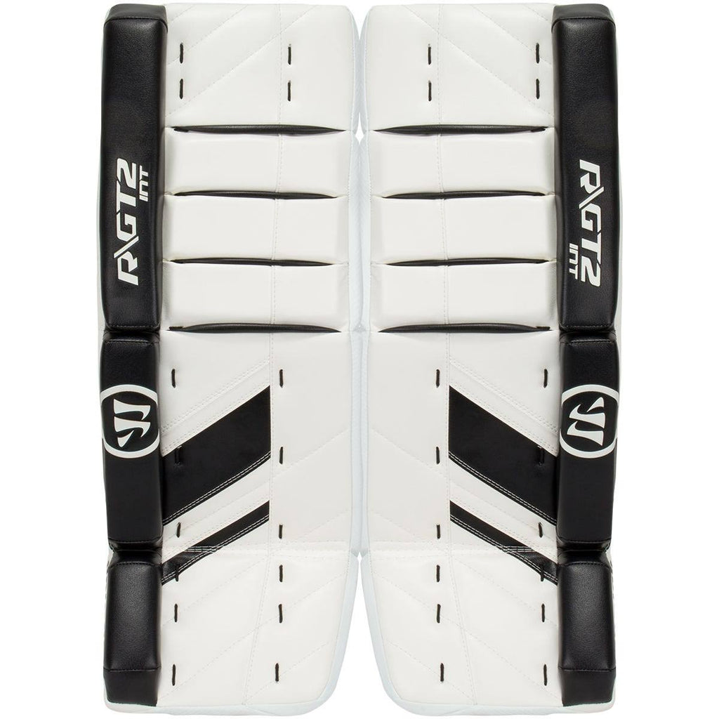 Intermediate Goalie Leg Pads White Black 30+1in G9377