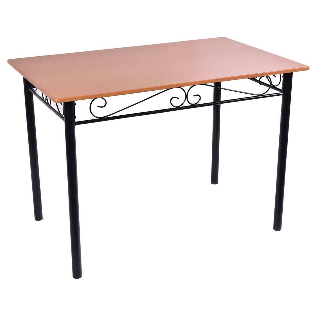 5 PC Dining Table and 4 Chairs Wood Metal T458851