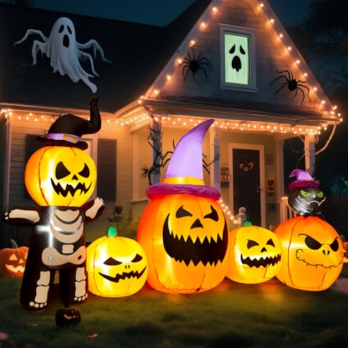 8FT Inflatable Pumpkins with LED Lights G763826