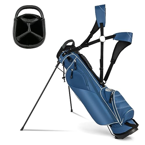 Golf Stand Bag with 4 Way Dividers and 4 Pockets U1883