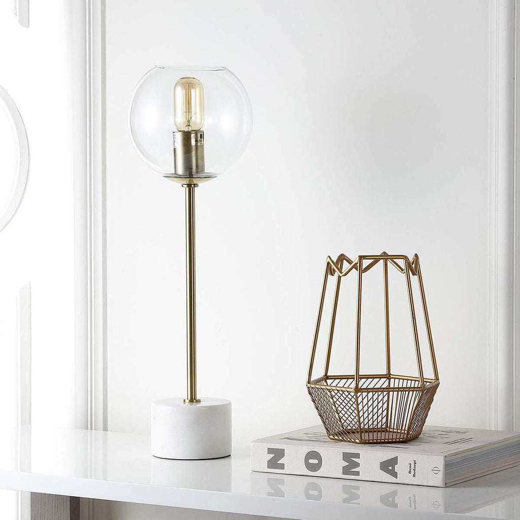 Brass Gold/White 22-inch Table Lamp V148950