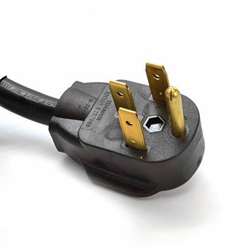 25-ft 50-Amp Extension Power Cord L14-50P to Bare Cut Live Wire 10 AWG 4-prong Plug 125/250V M8882