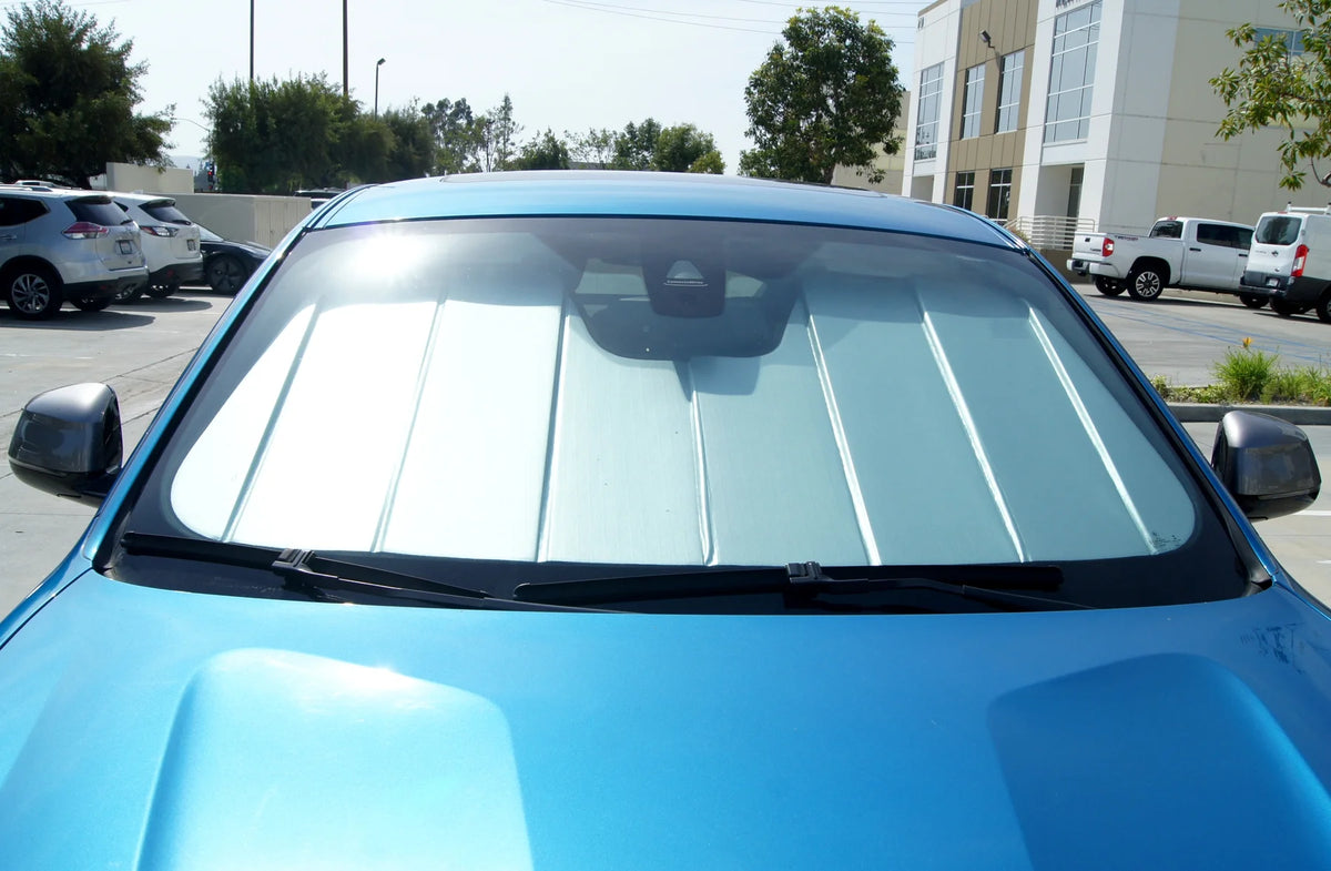 Custom Fit Leatherette Windshield Sun Shade Protector E956