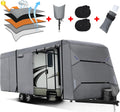 Upgraded 5 Layers Top Anti-UV Travel Trailer Cover with Gutter Spout Covers J443504