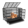 48 Inch Heavy Duty Dog Crate with Wheels D908697