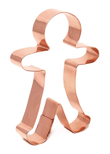 4 Inch Copper Gingerbread Man Cookie Cutter O15572