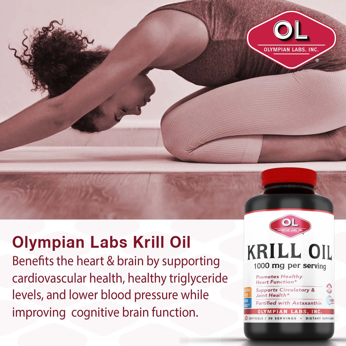 Krill Oil Softgels 1000 Mg 60 Ct V751296