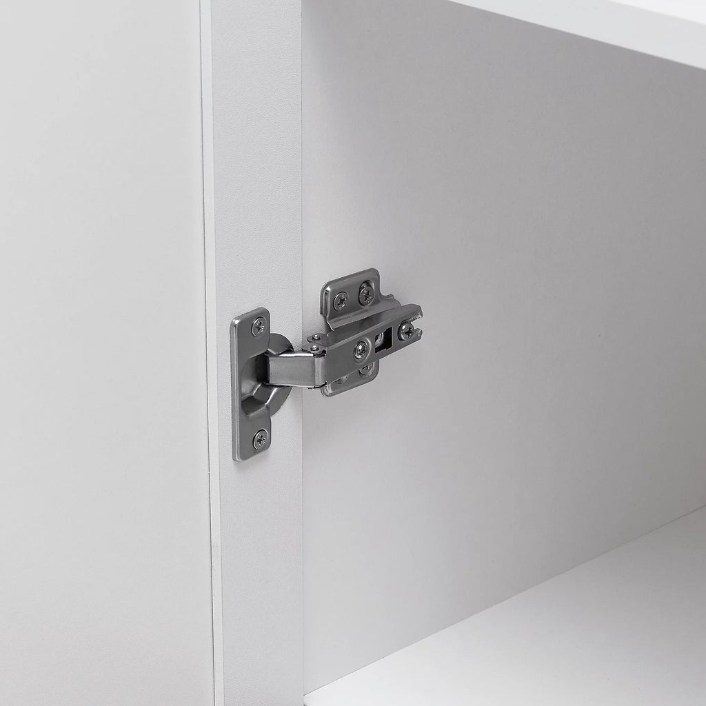 Tall Wood Bathroom Storage Cabinet with Adjustable Shelves B41266