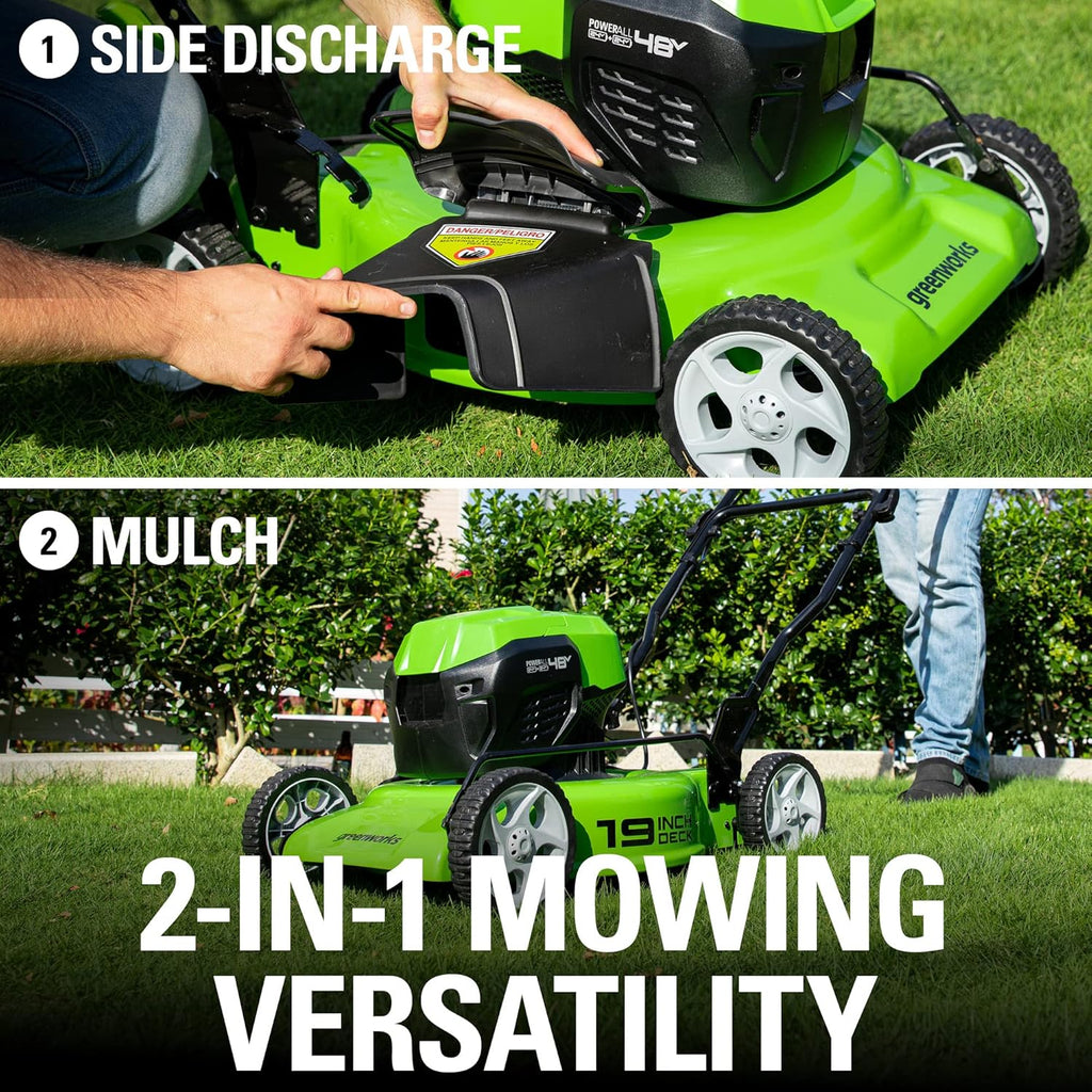 48V 19” BL Lawn Mower with (2) 4.0Ah Batteries and Dual Port Charger M906981