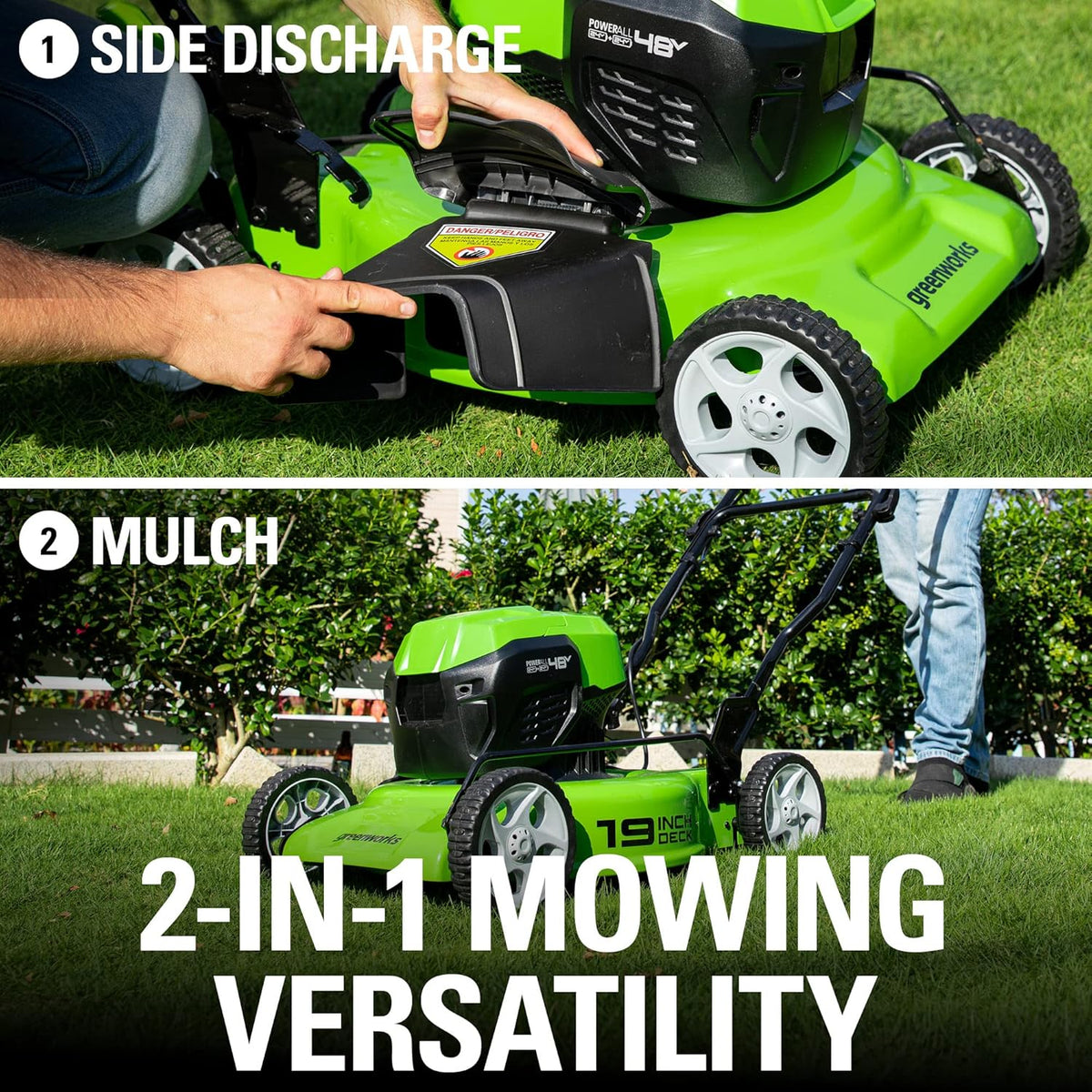 48V 19” BL Lawn Mower with (2) 4.0Ah Batteries and Dual Port Charger M906981