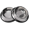 2 Packs Stainless Steel Dog Bowl with Anti-Skid Rubber Base L255340