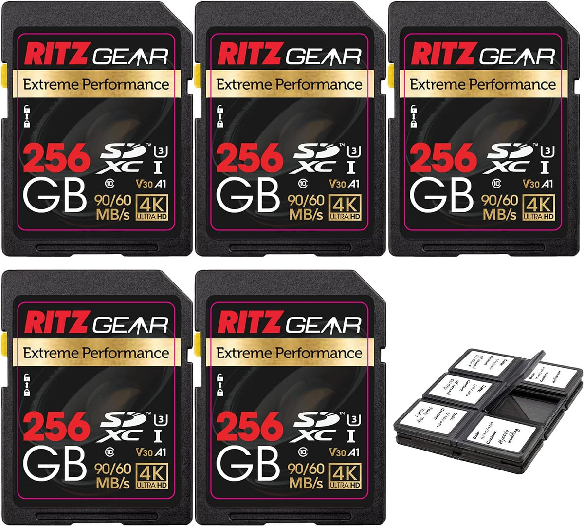 64GB UHS-I SDXC Memory Card 3 Units + Holder Pack of 2 X88349