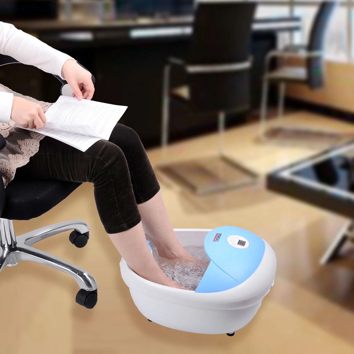 Foot Spa Bath Massager with Heat and Timer Q8454