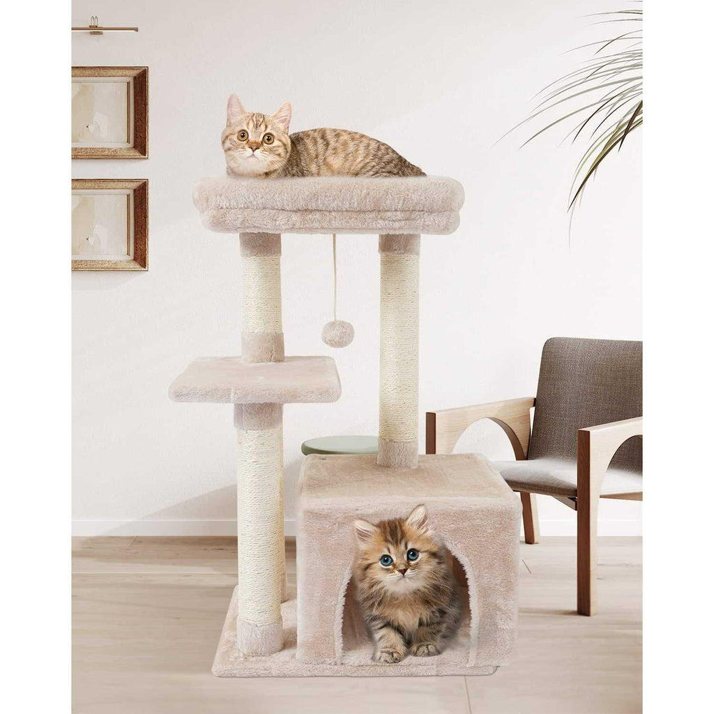 Cat Tree with Scratching Posts and Jump Platform K49512