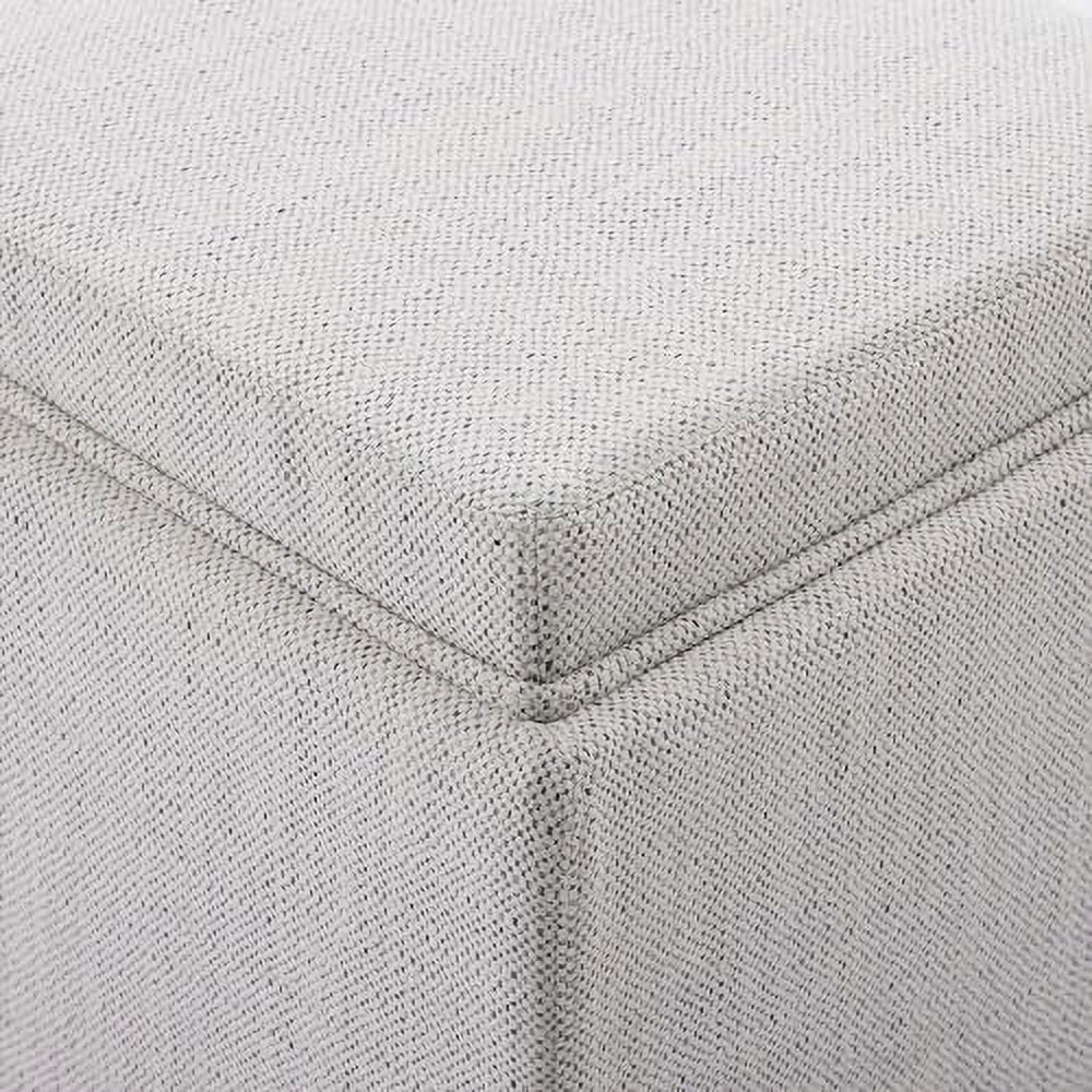 Saddle Brown PU Leather Ottoman Cube with Tray D6817
