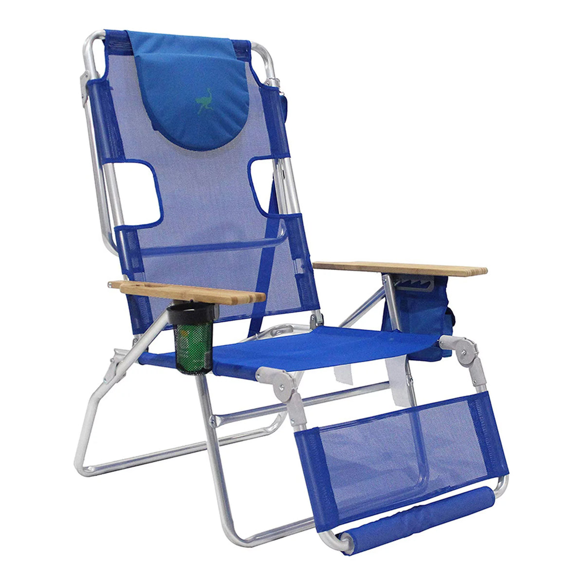 Blue 16" Tall Outdoor Lounge Reclining Chair 2 Pack A8623