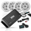 Marine Audio Amplifier with Speakers and USB Cable J10645