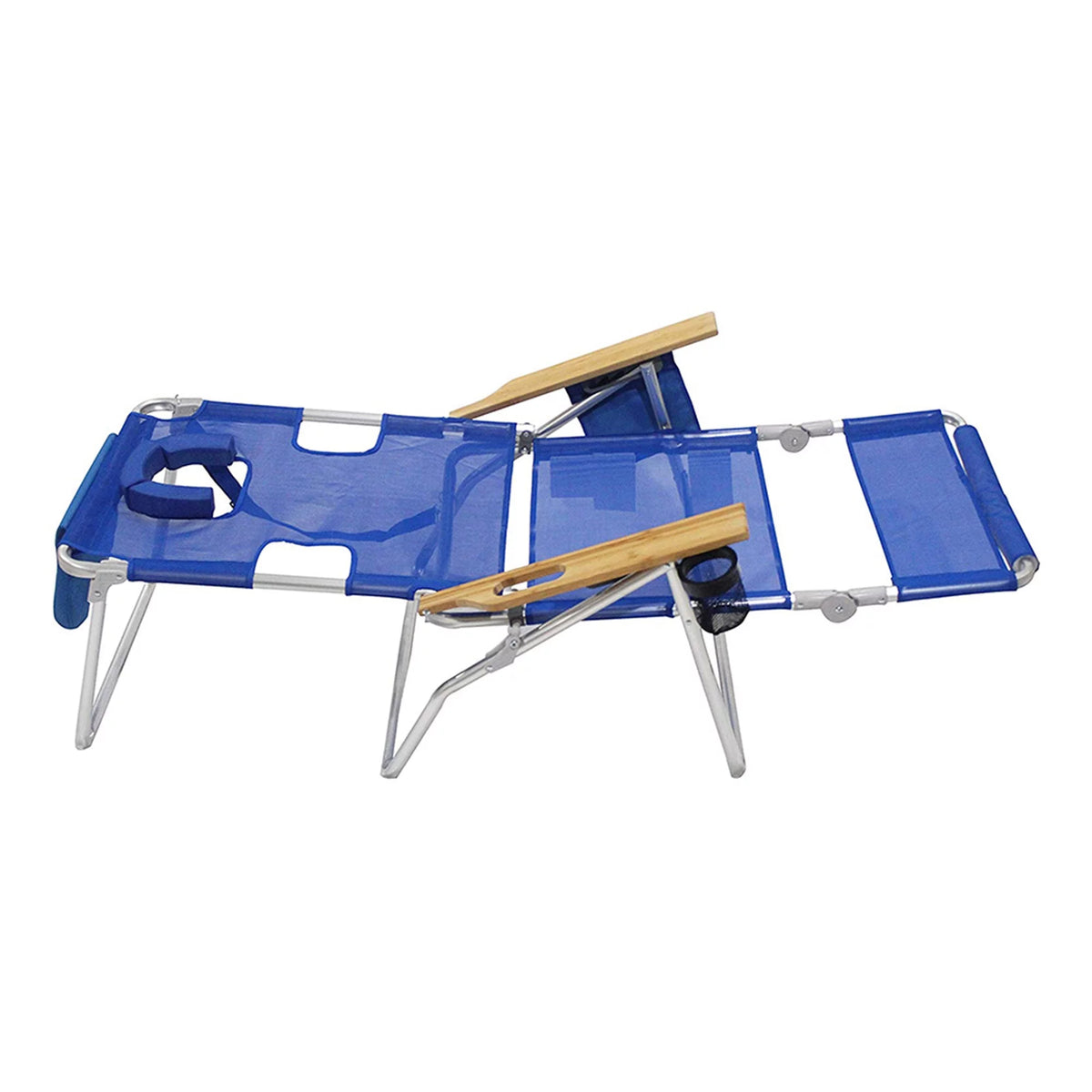 Blue 16" Tall Outdoor Lounge Reclining Chair 2 Pack A8623