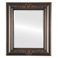 Framed Rectangle Mirror in Rubbed Bronze A304