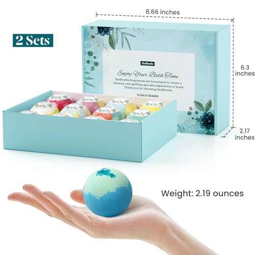 12pcs Handmade Natural Bath Bombs with Shea Butter I640