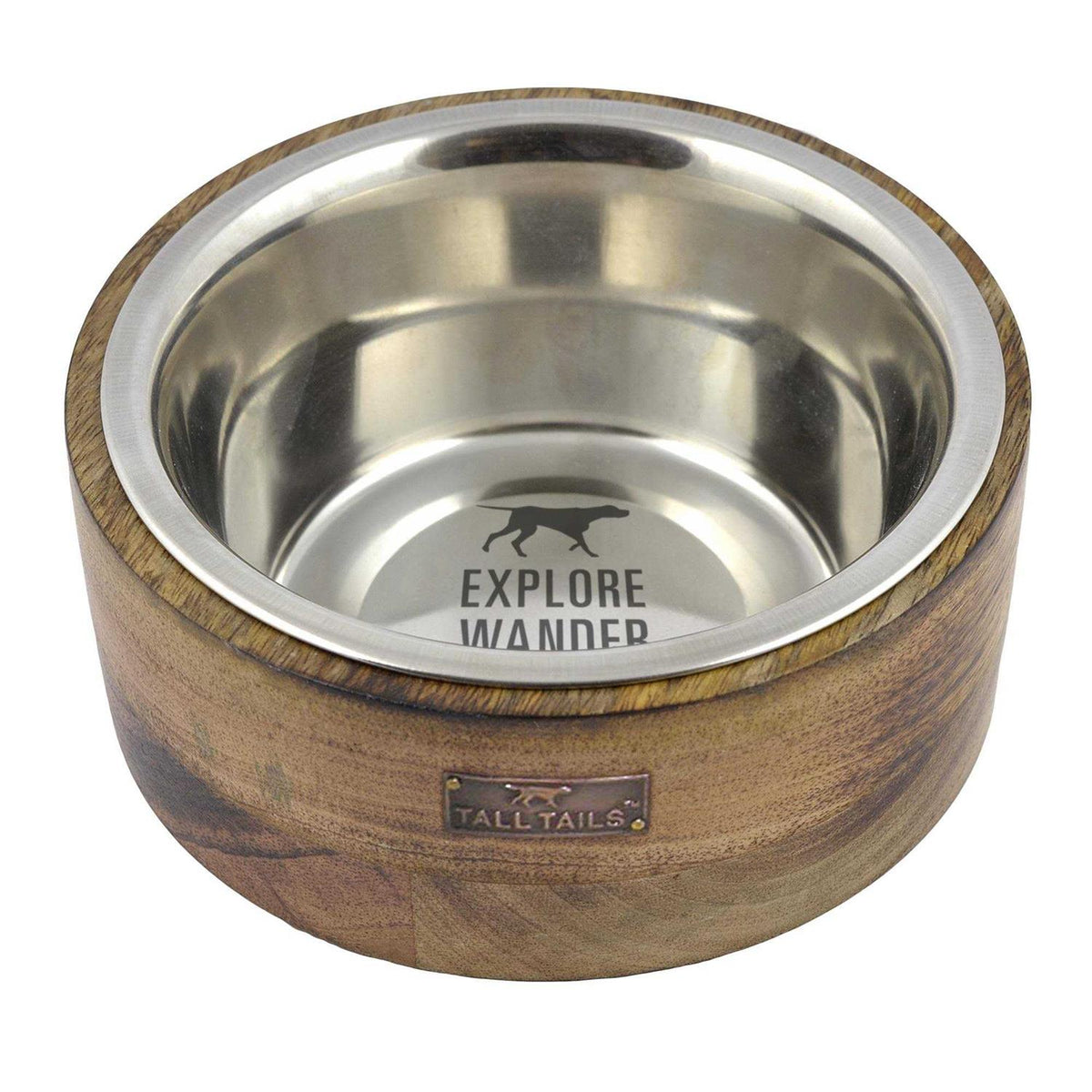 Wood Dog Bowl P80167