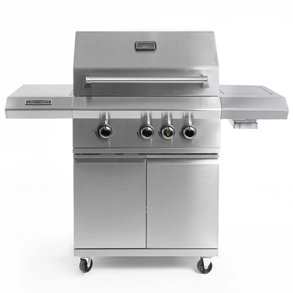 3-Burner Propane Gas Grill with Infrared Side Burner W2892
