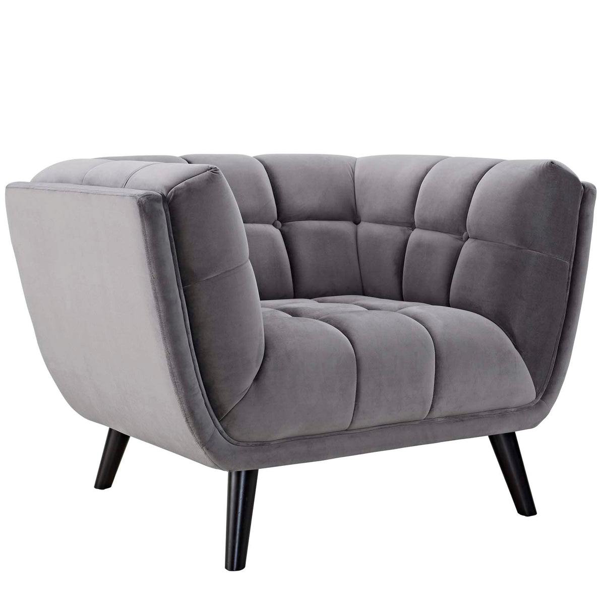 2 Piece Velvet Upholstered Loveseat and Armchair Set S95373