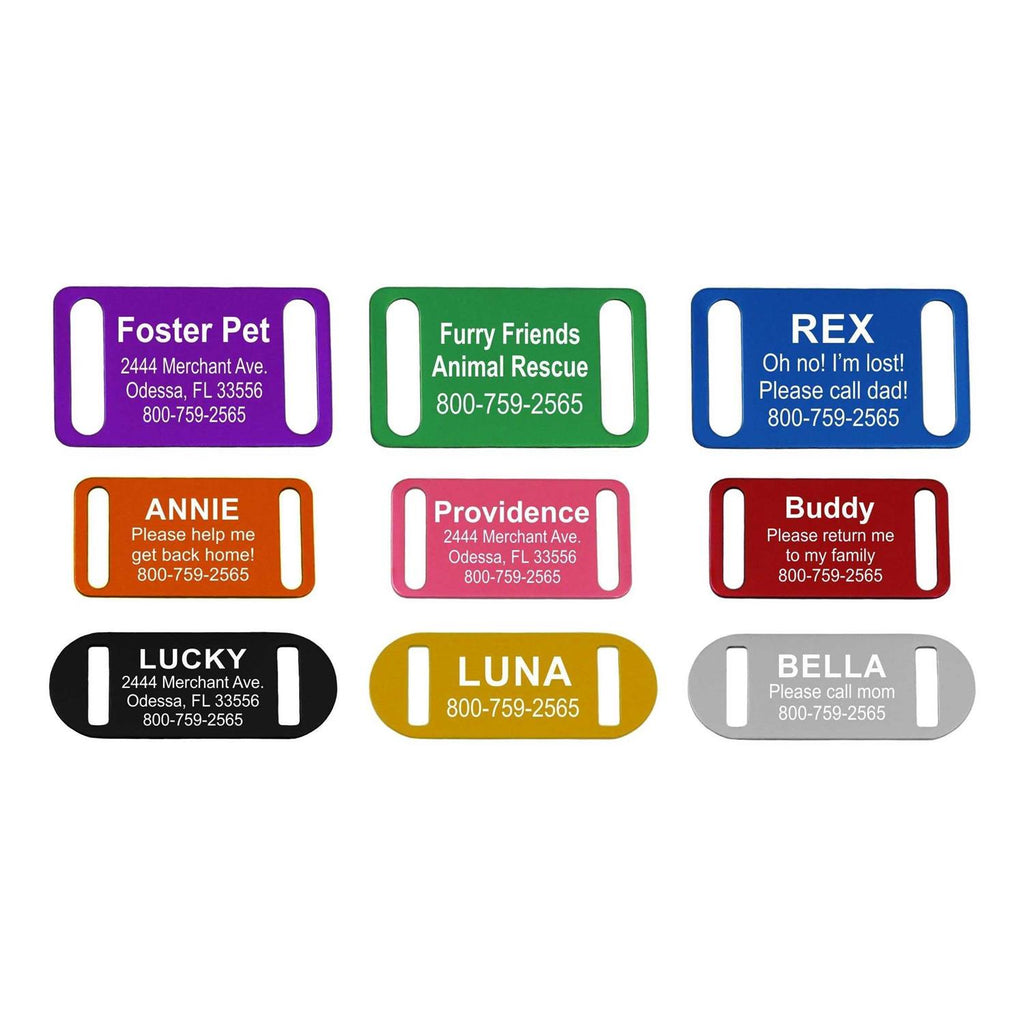 Slide-On Pet ID Tag Collar Tag Z9708