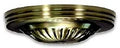 Antique Cast Brass Ribbed Canopy Kit L400