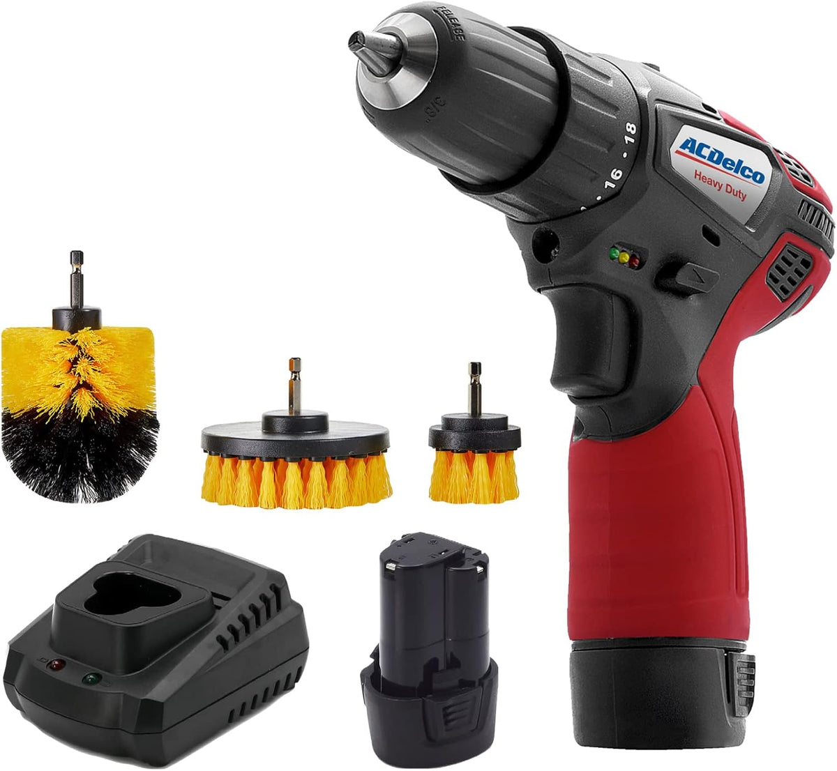 12V Cordless Li-ion 3/8” 2 Speed Compact Drill Driver Tool Kit, Pack of 2 D347667