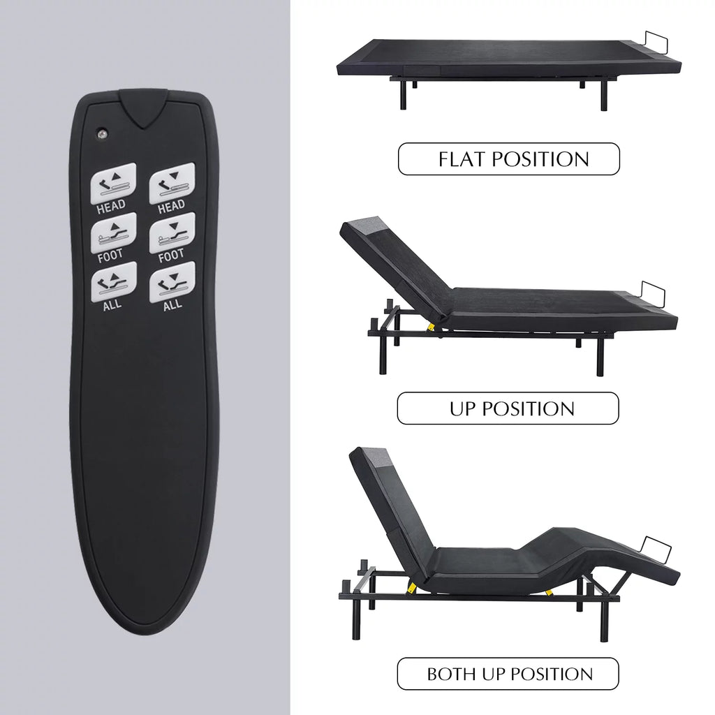 Queen Size Adjustable Bed with Wireless Remote S403791