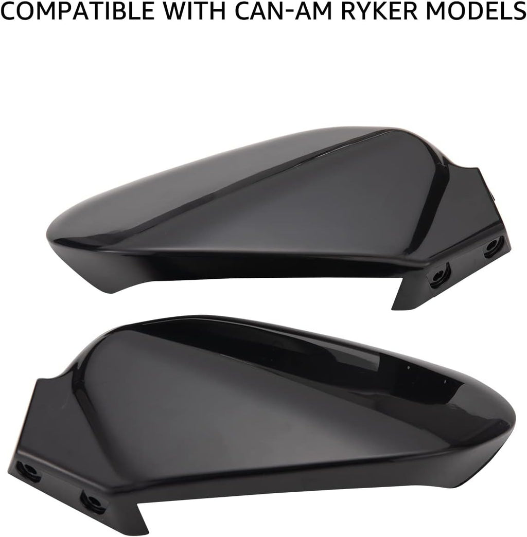 Black Plastic Hand Guards Wind Deflector Kit Pack of 2 D844