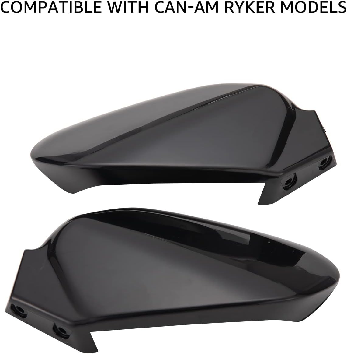 Black Plastic Hand Guards Wind Deflector Kit Pack of 2 D844