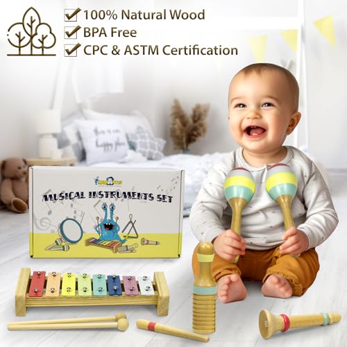 Wooden Musical Instruments Drum Set S636