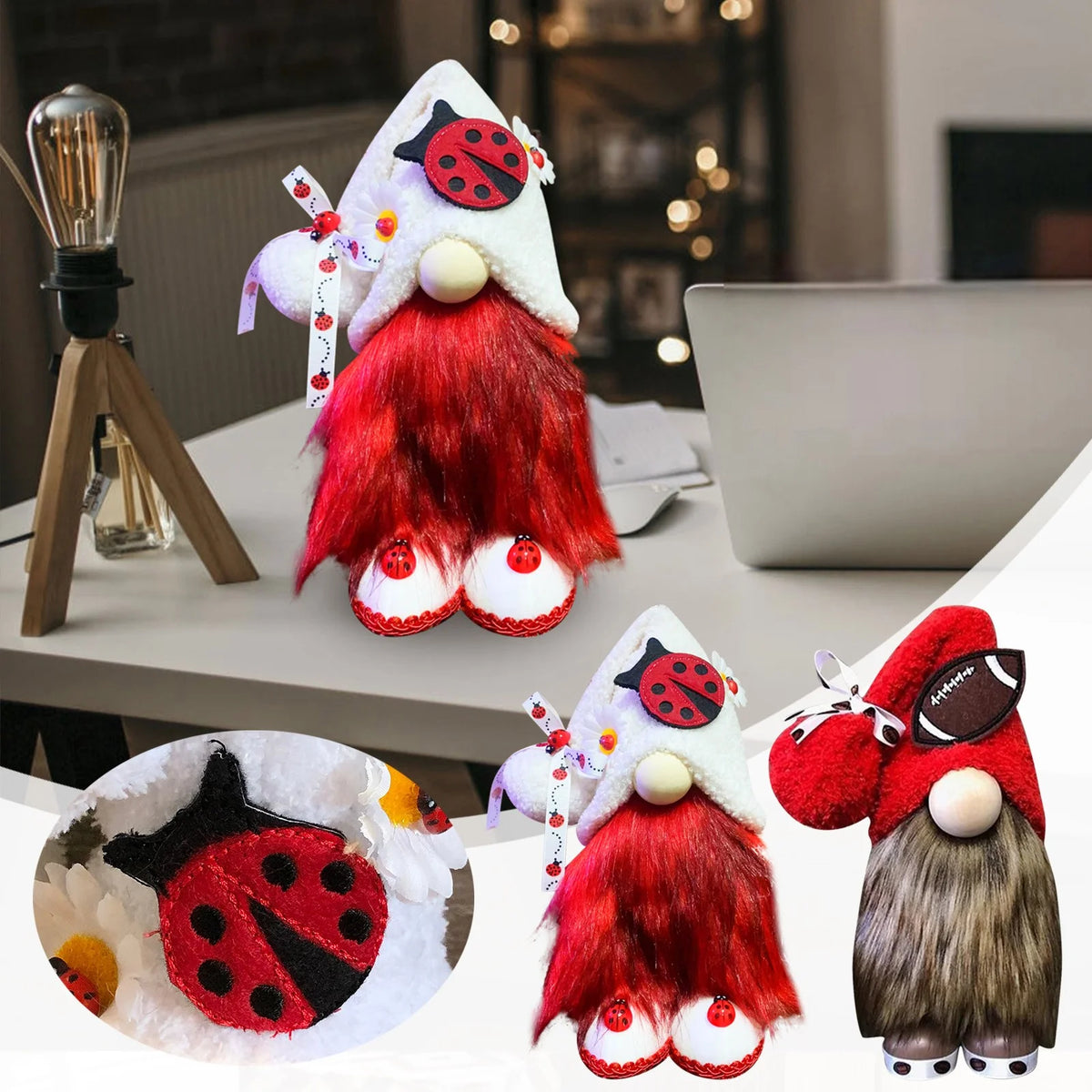 Ladybugs Daisy Holiday Ornament Doll Decorations T82250