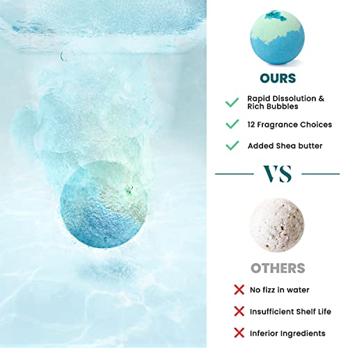 12pcs Handmade Natural Bath Bombs with Shea Butter I640