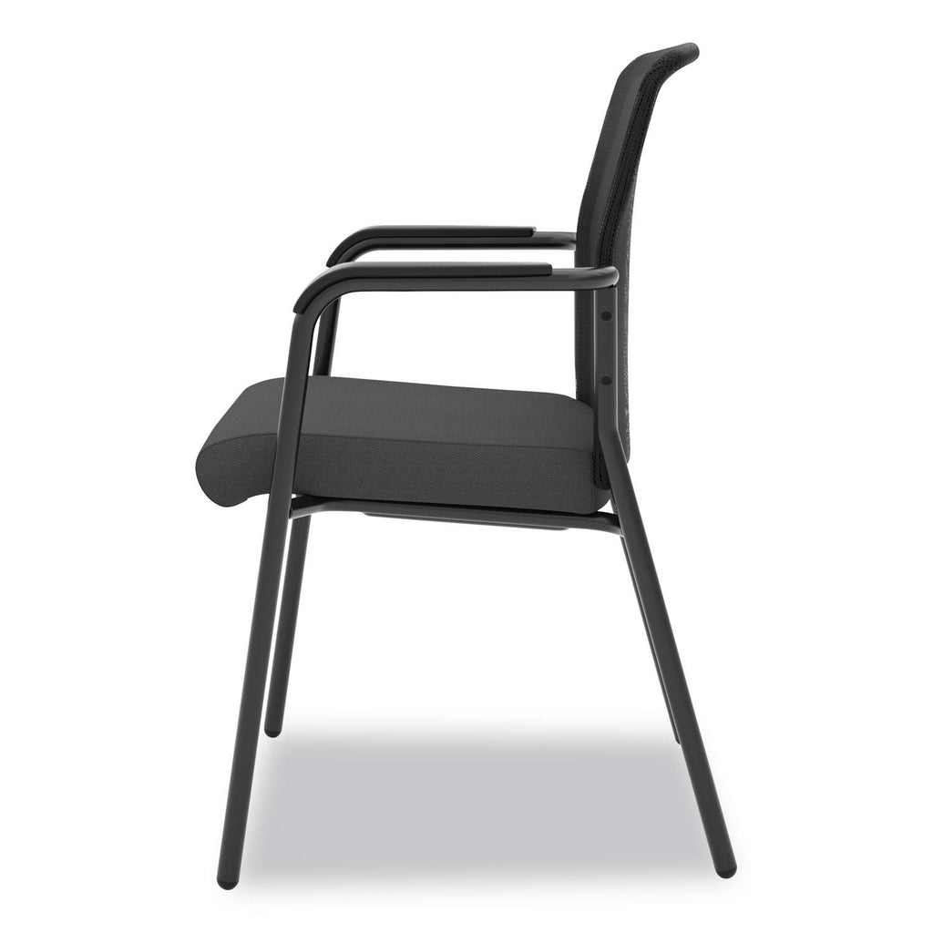Black Mesh Back Multi-Purpose Chair with Arms C436