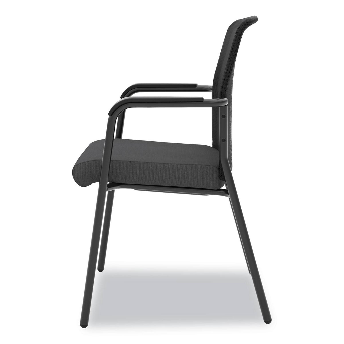 Black Mesh Back Multi-Purpose Chair with Arms C436