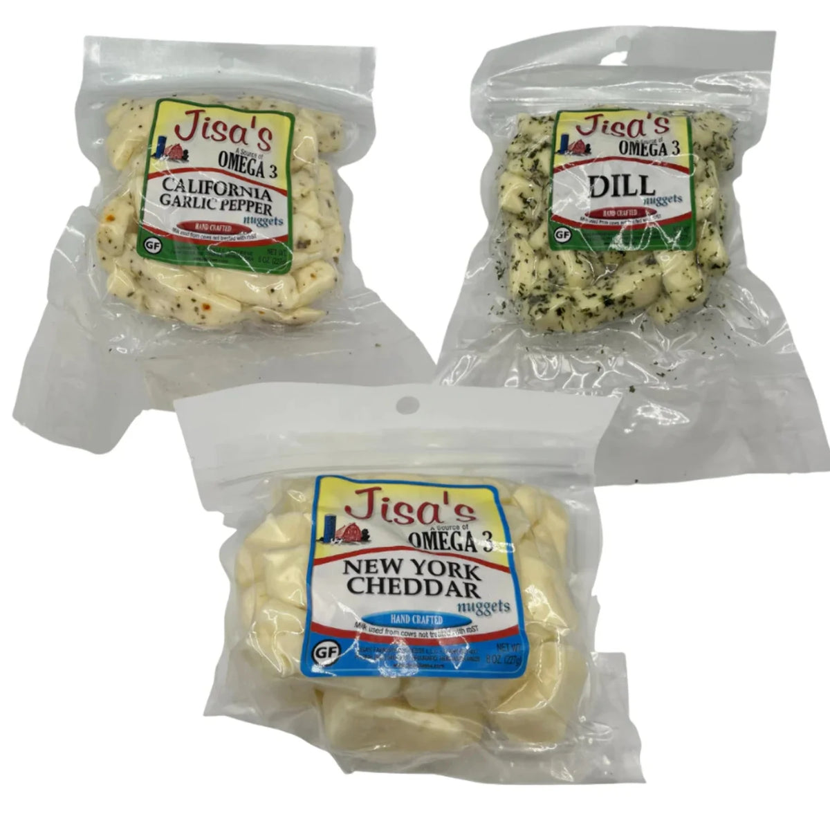 Nebraska Farmstead Cheese Nuggets 3 Piece Sampler T393009