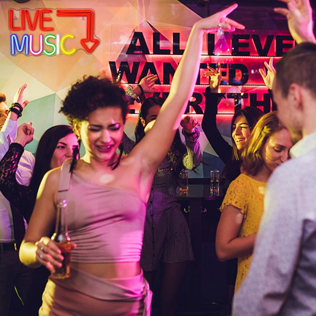 LED Neon Light Signs for Bedroom Music Studio P1853