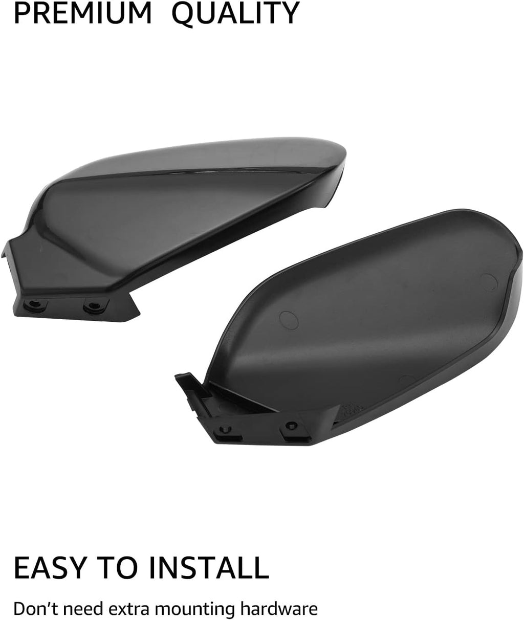 Black Plastic Hand Guards Wind Deflector Kit Pack of 2 D844