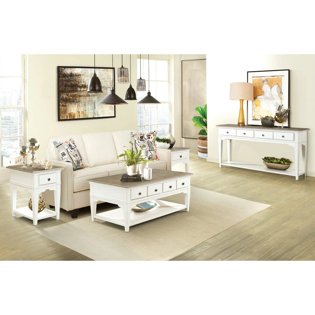 48" x 28" Multi-Color Wood Storage Coffee Table K7159