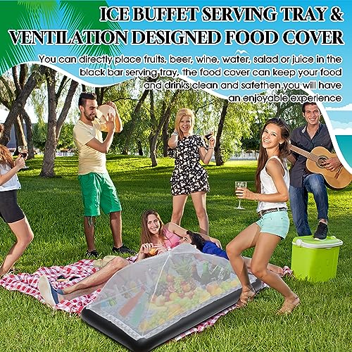 Inflatable Serving Bar Kit with Tray Mesh Food Cover and Inflator L653