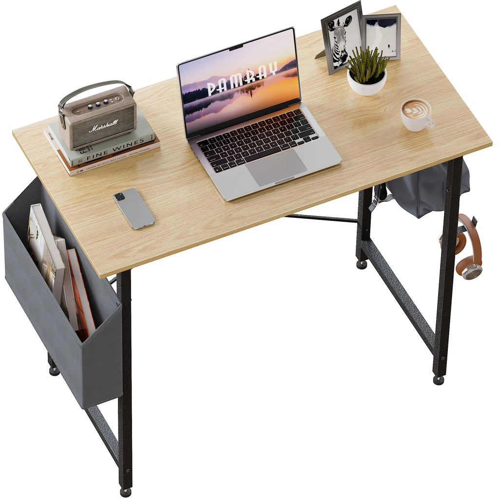 32 Inch Computer Desk with Storage Bag W9143