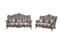 Gray Fabric Sofa and Loveseat B1726