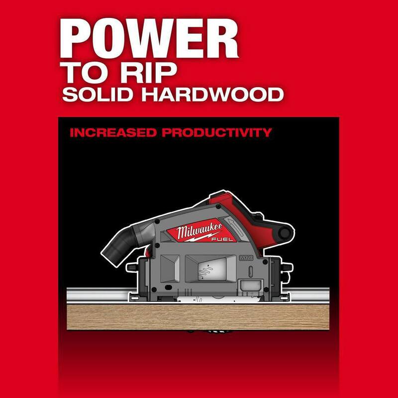 18V Brushless Cordless 6-1/2 in. Plunge Track Saw Kit with 55 in. Guide Rail R14645