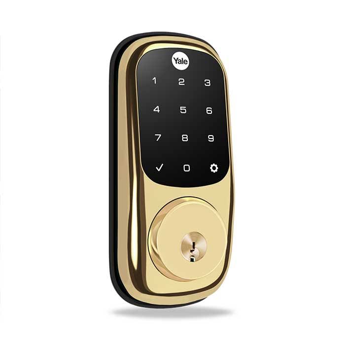 Satin Nickel Finish Push Button Deadbolt with Bluetooth N8114